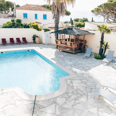 Reve D'azur, Mazet En Bord De Mer, Parking, Piscine Partagee, Terrasse Bbq & Draps Inclus La Nartelle, 1 Salon, 1 Chambre, 1 Cuisine , 1 Sdb Sainte-Maxime