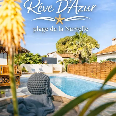 Vakantiehuis Mazet bord de mer Piscine partagée - Parking - BBQ - Draps inclus *