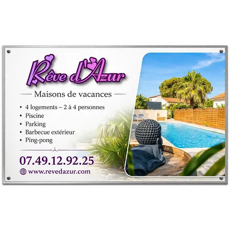 Mazet bord de mer Piscine partagée - Parking - BBQ - Draps inclus